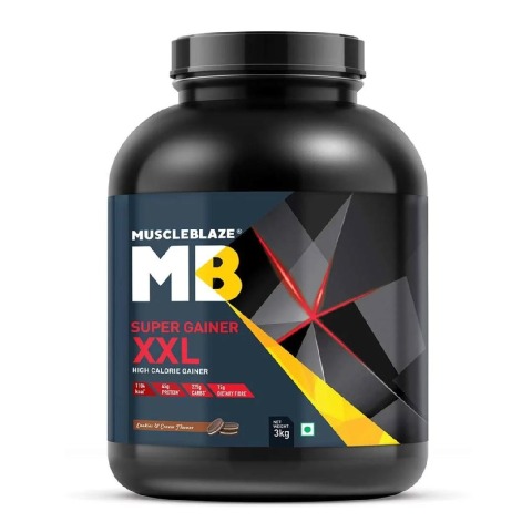 MuscleBlaze Super Gainer XXL OP, 6.6 lb Cookies & Cream