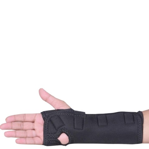 Bone Rap Wrist and Forearm Splint Neoprene,  Black  Free Size 