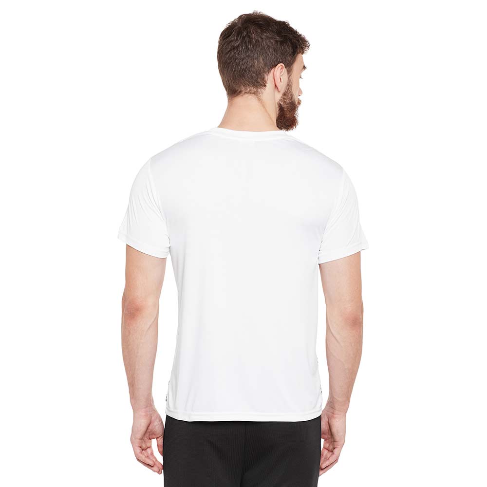 1 - Masch Mens Regular Fit Polyester Active T Shirt (MSTS1017 HSP BDW),  White  Medium 