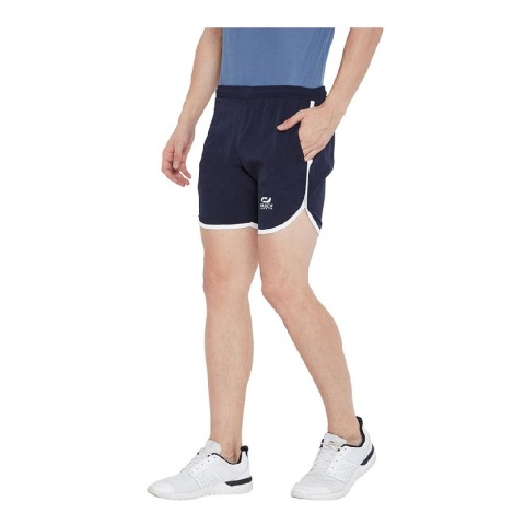 3 - Masch Mens Regular Fit Polyester Running Shorts (MSSH 0618 CS RS NB),  Medium  Navy Blue 