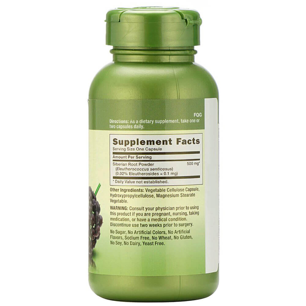 supplementinfo - GNC Siberian Ginseng (500mg),  90 capsules 