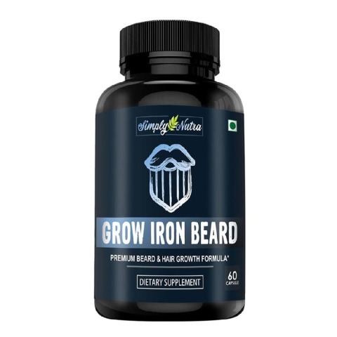 1 - Simply Nutra Grow Iron Beard,  60 capsules 