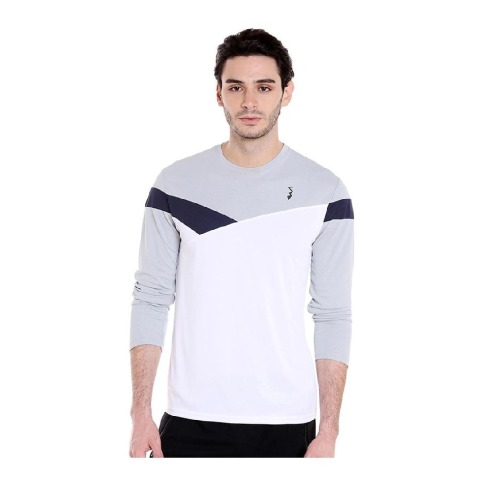 Campus Sutra Solid Men Round or Crew T Shirt,  White  Small 