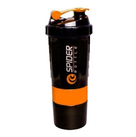 2 - Gym Brute Spider Gym Shaker Bottle,  Orange  500 ml 