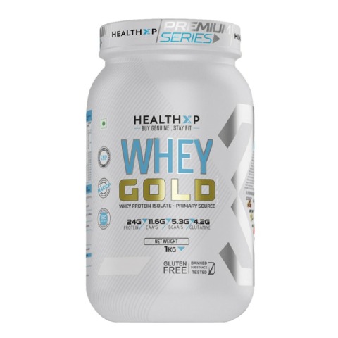 1 - HealthXP Premium Series Whey Gold, 2.2 lb Cookies & Cream