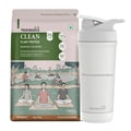TrueBasics Clean Plant Protein 2.2 lb Chocolate & Steel Pro Shaker 700 ml Combo