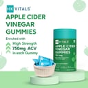 6 - HK Vitals ACV (750mg) by HealthKart,  60 gummies  Apple