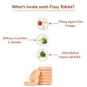 4 - HK Vitals ACV 750 mg + L Carnitine Effervescent by HealthKart,  15 tablet(s)  Orange