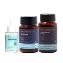 HK Vitals Hair Vitamins for Men & DHT Blocker 60 Tabs & Headful Growth Serum 30 ml Combo