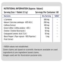 8 - HK Vitals Fat Burner with Caffeine L- Carnitine & Garcinia,  60 tablet(s)  Unflavoured