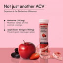 8 - HK Vitals 3x Metabolic  ACV + Berberine Effervescent,  30 tablet(s)  Mixed Berry (Pack of 2)