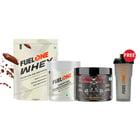Whey Protein 1 kg Chocolate & 100g Creatine Monohydrate & Pre Workout Combo