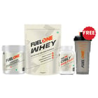 Fuel One Whey Protein Powder 1 kg Fudge Chocolate & 100g Creatine Monohydrate & Daily Multivitamin 30 Tabs Combo