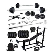 2 - Fitmax PVC 82KG COMBO 26 SL Home Gym Kit