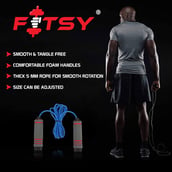 5 - Fitsy Jump Skipping Rope,  Blue  Free Size 