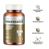 Front - TrueBasics Omega Joint with Collagen UC-II & Vitamin K2-7,  30 capsules 