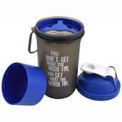 1 - Greenbee Protein Shaker,  Black & Blue  500 ml 