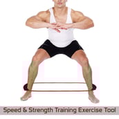 3 - Fitsy Leg Resistance Band Ring,  Black  Free Size 