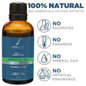 2 - Spruce Shave Club 100% Natural Pre Shave Oil, 50 ml Argan & Tea Tree Oil