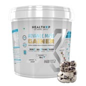 2 - HealthXP Premium Series Advance Mass Gainer,  11 lb  Cookies & Cream 