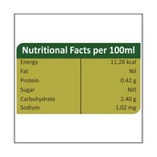 nutritionfact - HealthXP Apple Cider Vinegar,  0.5 L  Natural 