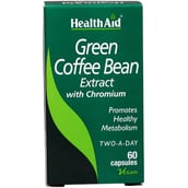 HealthAid Green Coffee Bean Extract with Chromium,  60 capsules 