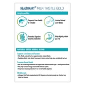 Benefit - HealthKart Milk Thistle Gold with Dandelion, Kutki, Amla, Kasni, Punarnava and Licorice Extracts,  90 tablet(s) 