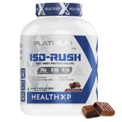 HealthXP Platinum Series Iso Rush 100% Whey Protein Isolate,  4.4 lb  Rich Chocolate 