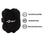 1 - Fitsy Ankle Weights (AR1902), Black 1 kg