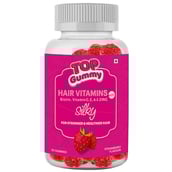 1 - Top Gummy Hair Vitamins with Biotin Vitamin C E A & Zinc, 30 gummies Strawberry