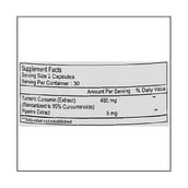 supplement - Healthvit Turmeric Curcumin Extract with Piperine,  60 capsules 