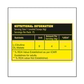 supplement - Absolute Nutrition Citrulline Malate,  0.66 lb  Unflavoured 