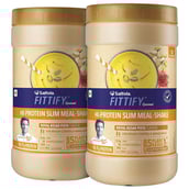 Saffola FITTIFY Gourmet Hi Protein Slim Meal Shake, 0.420 kg Royal Kesar Pista