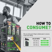 Consume - MuscleBlaze BCAA Pro, 21 sachets/pack 21 Servings Watermelon Fruit Splash & Green Apple