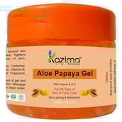 Kazima Aloe Papaya Gel With Vitamin E & C,  150 ml  for All Type of Skin & Face Care 