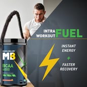 IntraWorkOut - MuscleBlaze BCAA 6000,  0.88 lb  50 Servings  Fruit Punch 