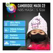 1 - Dettol Anti Pollution Mask N95 Siti Shield, Black Small
