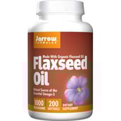 Jarrow Formulas Flaxseed Oil (1000mg),  200 softgels 