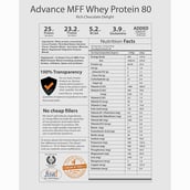 Supplement - MyFitFuel Advance MFF Whey Protein 80, 2.2 lb Rich Chocolate Delight