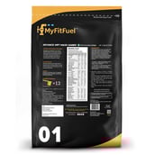 Back - MyFitFuel Advance MFF Mass Gainer,  2.2 lb  Rich Chocolate Delight 
