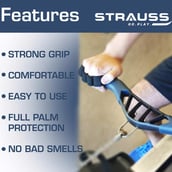 1 - Strauss Weight Lifting Grip,  Color  Free Size 