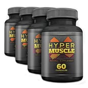 WOW Hyper Muscle X (Pack of 4),  240 capsules  Unflavoured 