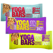 Yogabar 100% Natural Energy Bar Box,  10 bar(s)  Vanilla,Peanut,Nuts&Seeds 