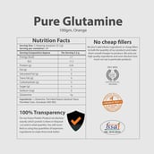 supplement - MyFitFuel Pure Glutamine, 0.22 lb Orange