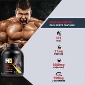 1 - MuscleBlaze Mass Gainer PRO with Creapure, 6.6 lb Cafe Mocha