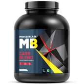 1 - MuscleBlaze Carb Blend OP, 6.6 lb Unflavoured