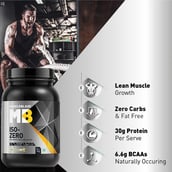 (Points - MuscleBlaze Iso-Zero,  2.2 lb  Zero Carb Dutch Vanilla 
