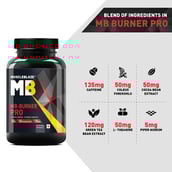 Ingrdients - MuscleBlaze MB Fat Burner PRO,  90 capsules  Unflavoured 