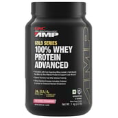 2 - GNC Amp Gold Series 100% Whey Protein Advanced,  2.2 lb  Delicious Strawberry 