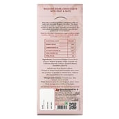 nutritionfact - Zevic Dark Sugar Free Belgian Couverture Chocolate, 1 Piece(s)/Pack with Fruits & Nuts